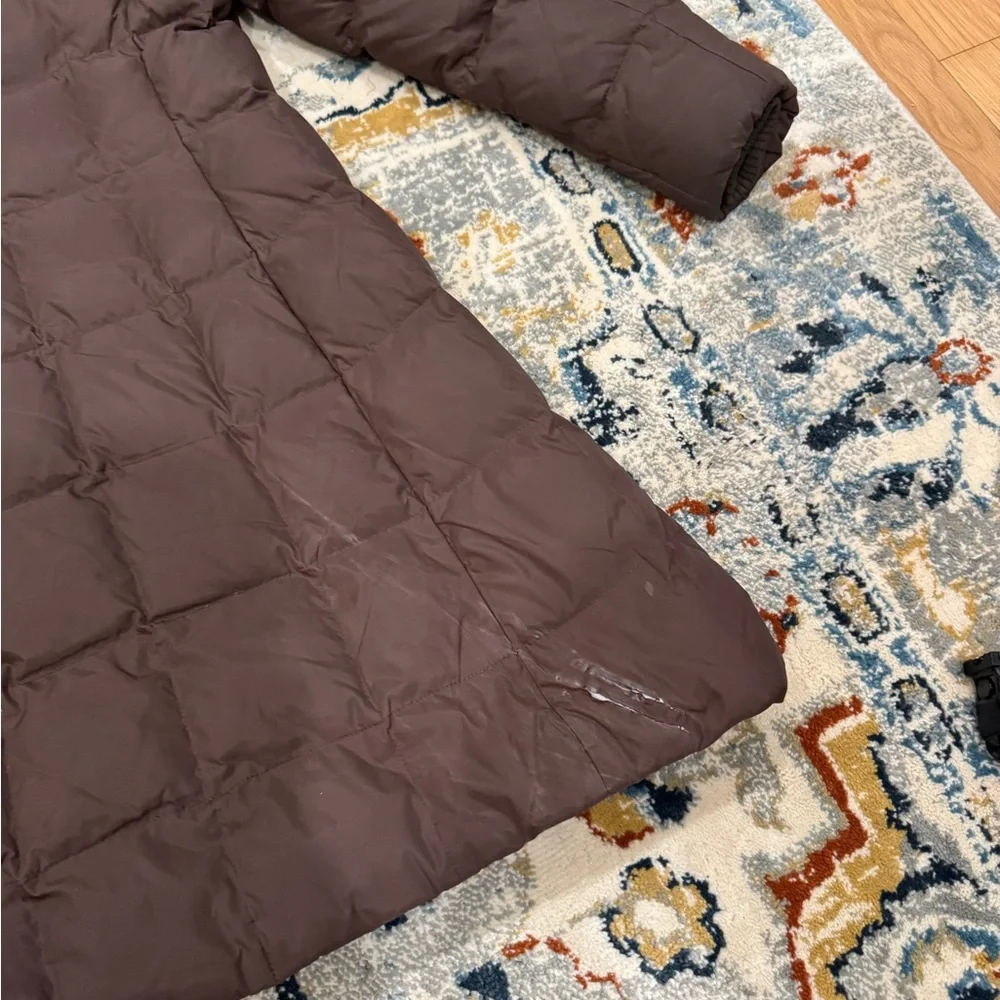 Burberry Chocolate Puffer Jacket with Check Lining - Picture 12 of 14